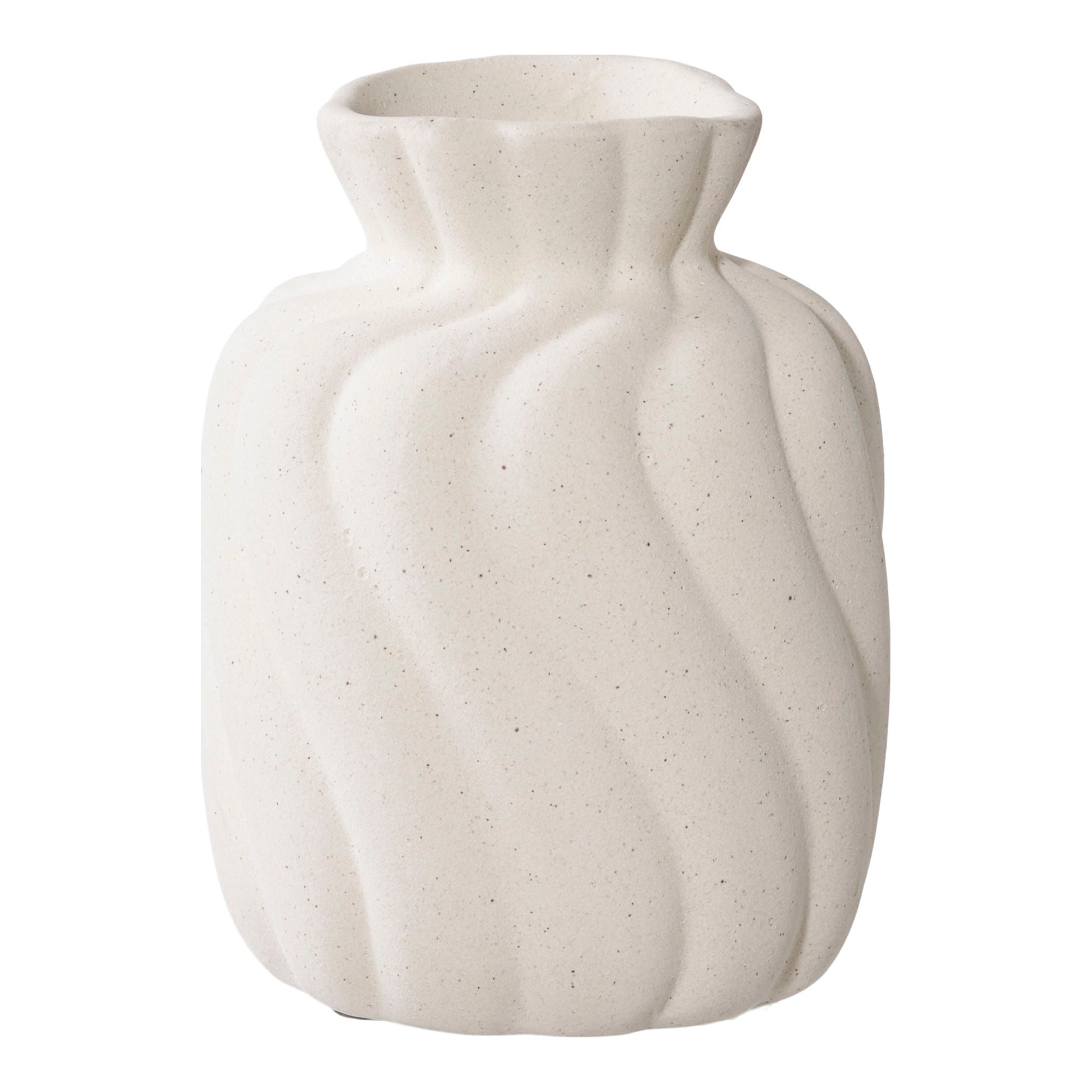 Curvy – Vasen-Set aus Keramik, weiß, 2-teilig